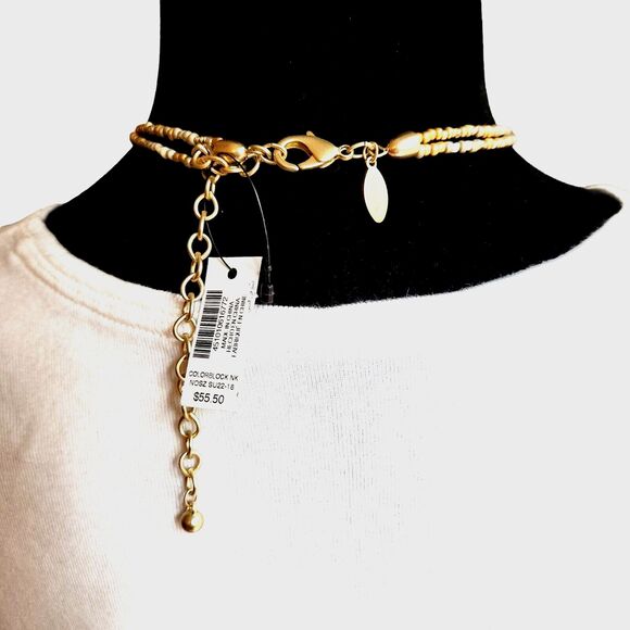 Chicos Two Strand Multi Color Necklace NWT - Picture 4 of 7